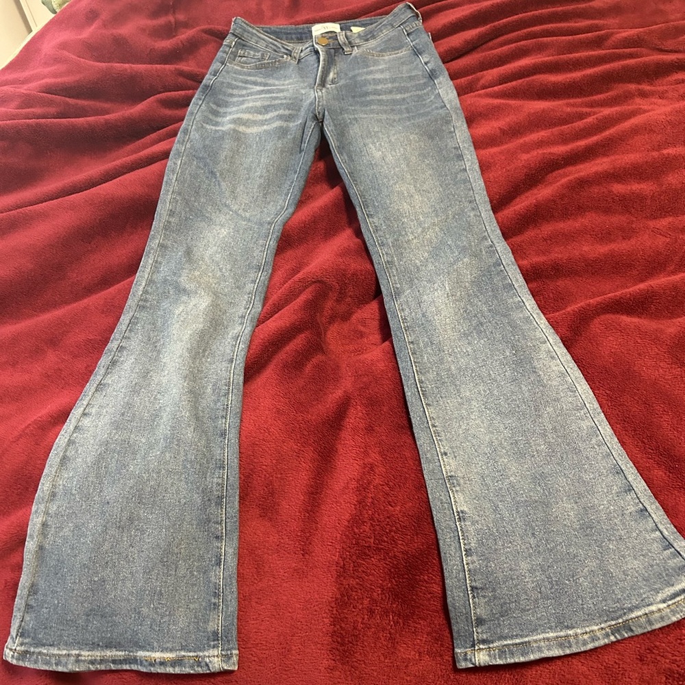 COPY - YesStyle Flared Bootcut Jeans | Dark Wash Size XS